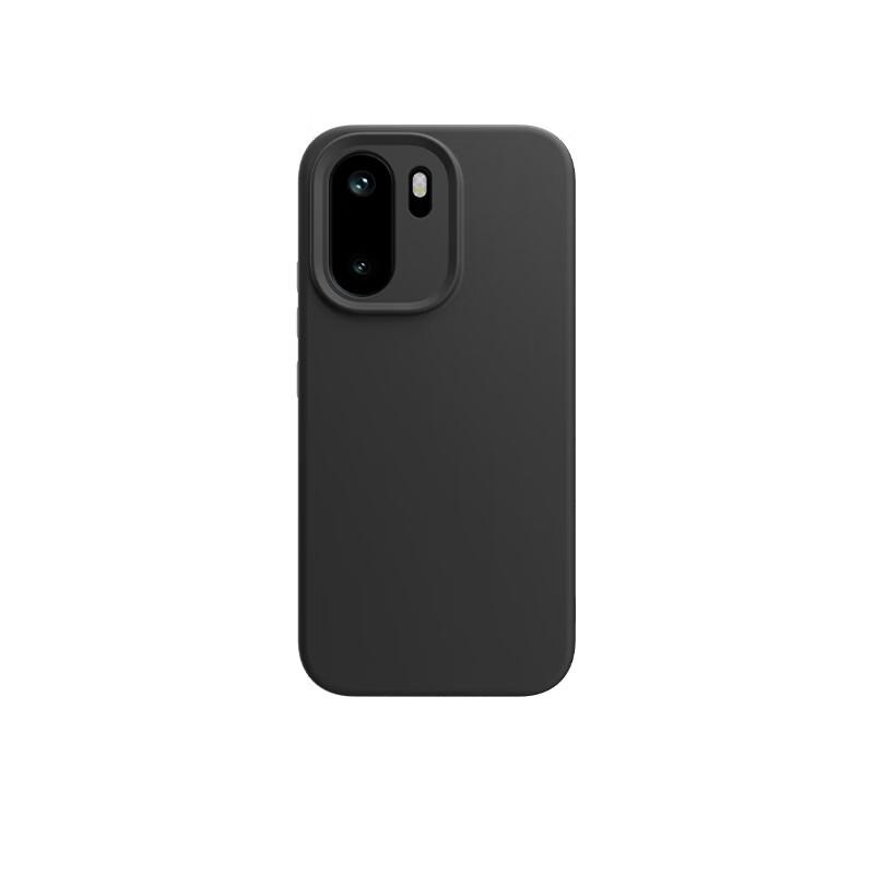 OnePlus ACE6 Phone Case 1+ ACE6 Liquid Silicone Soft Full Coverage Lens Protection Drop-resistant Anti-fingerprint Unisex Solid Color Black Cas