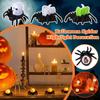 12pcs Halloween Spider Candle LED Light Ghost Head Atmosphere Light Haunted House Party Decoration Ornaments Candle