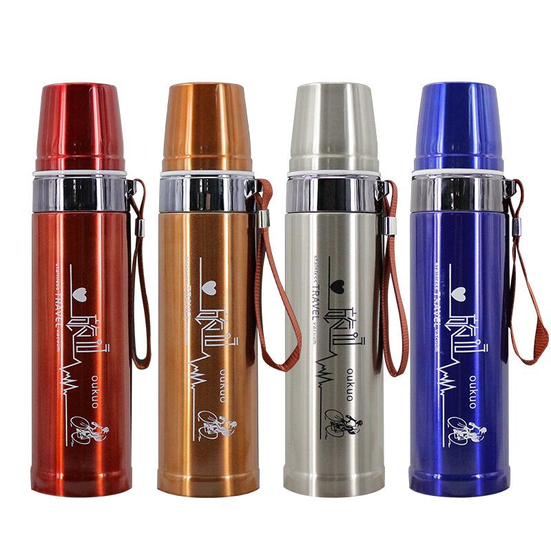 Portable Insulation Cup 500ml Vacuum Flasks Portable Stainless Steel Thermos Cup Water Bottle Travel Tea Mug Office Thermos Cup