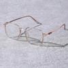 1 Piece of Women's Classic Retro Box Fashion Glasses - Equipped with Color Changing Transparent Lenses