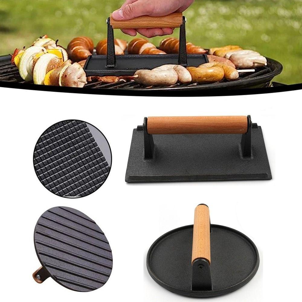 Сверхпрочный пресс для стейков и бургеров, плоская гриль-сковорода, измельчитель гамбургеров, доска для прессования мяса, кухонные гаджеты