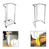 Steel Trash Bag Holder Stand Portable Frame for Garden Leaf Collection Outdoor Garage Laundry