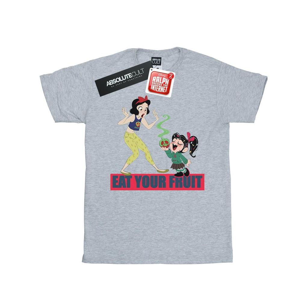 Disney Womens/Ladies Wreck It Ralph Eat Your Fruit Cotton Boyfriend T-Shirt