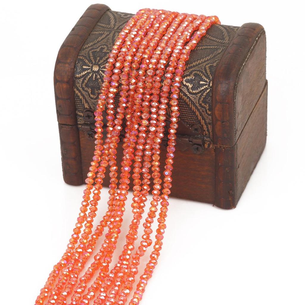 Кристаллические бусины счеты 3 мм DIY стеклянный браслет материал для изготовления