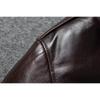 Chinese Size Brown Oil Waxed First Layer Genuine Cowhide A2 Flight Jackets Men Leather Jacket Autumn