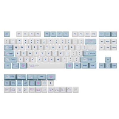 Набор колпачков для клавиш 138 клавиш XDA Profile PBT Dye-Sublimation для механической игровой клавиатуры - MX hes Keypad