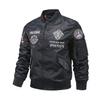 Vintage Pilot Bomber Flight Jacket Men Air Force Mens Clothes Winter Army Jackets Embroidery Coats