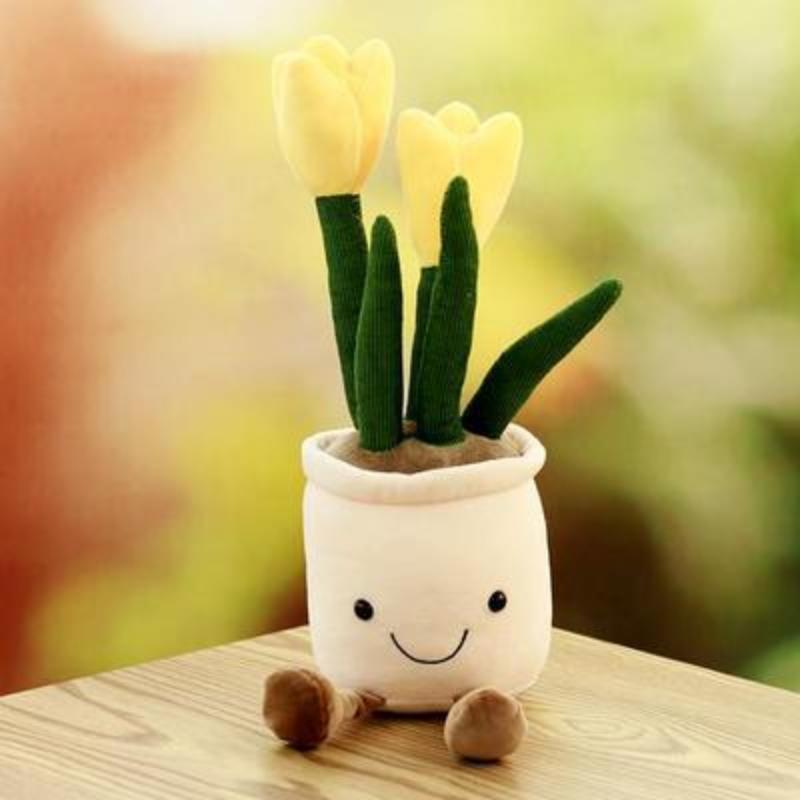 Мягкая игрушка-тюльпан, имитация суккулентного растения, кукла, украшения для дома, небольшой подарок