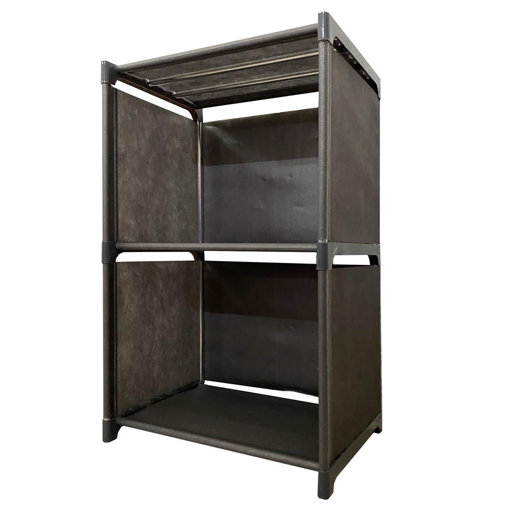 Стеллаж для хранения вещей Nyana Home 3-х уровневый из ПВХ и ткани 62x41x29 см