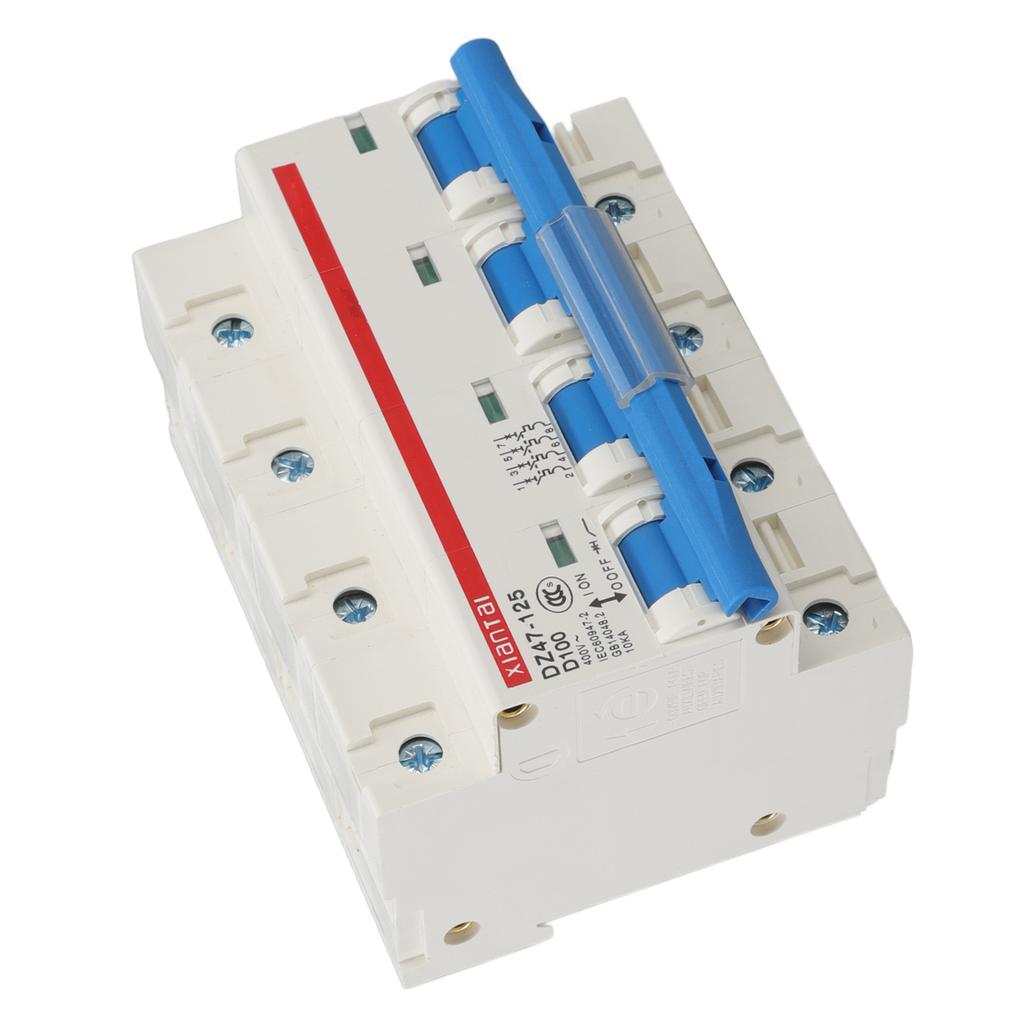 Малый автоматический выключатель 4P 100A 400V Питание Огнестойкий Низковольтный Тип для установки на DIN-рейку Миниатюрный Автоматический Выключатель