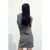 H M Textured Mini Skirt Gray Salt And Pepper 1186911010