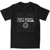Don't Worry, I Have A Plan T Shirt Mathematics Equation Print Harajuku T-Shirts Short-Sleeve Tops Summer Cotton Plus Size Tees
