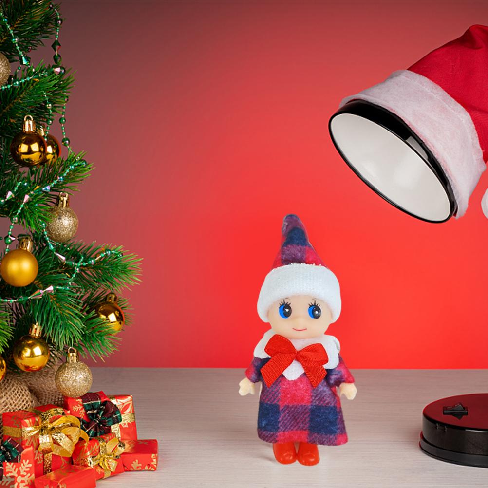 4 Pcs Christmas Baby Elf Doll Christmas Tiny Elf Doll Christmas Mini Elf Baby Doll Toys Baby Elves