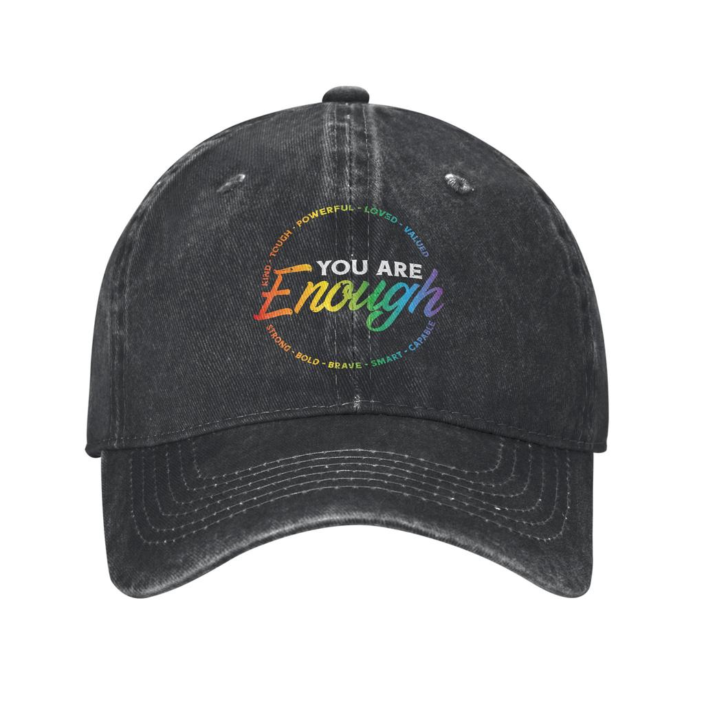 Equality LGBT Pride Awareness for Gay Baseball Cap Unisex Women Distressed Denim Washed Snapback Hat Outdoor Adjustable Caps Hat