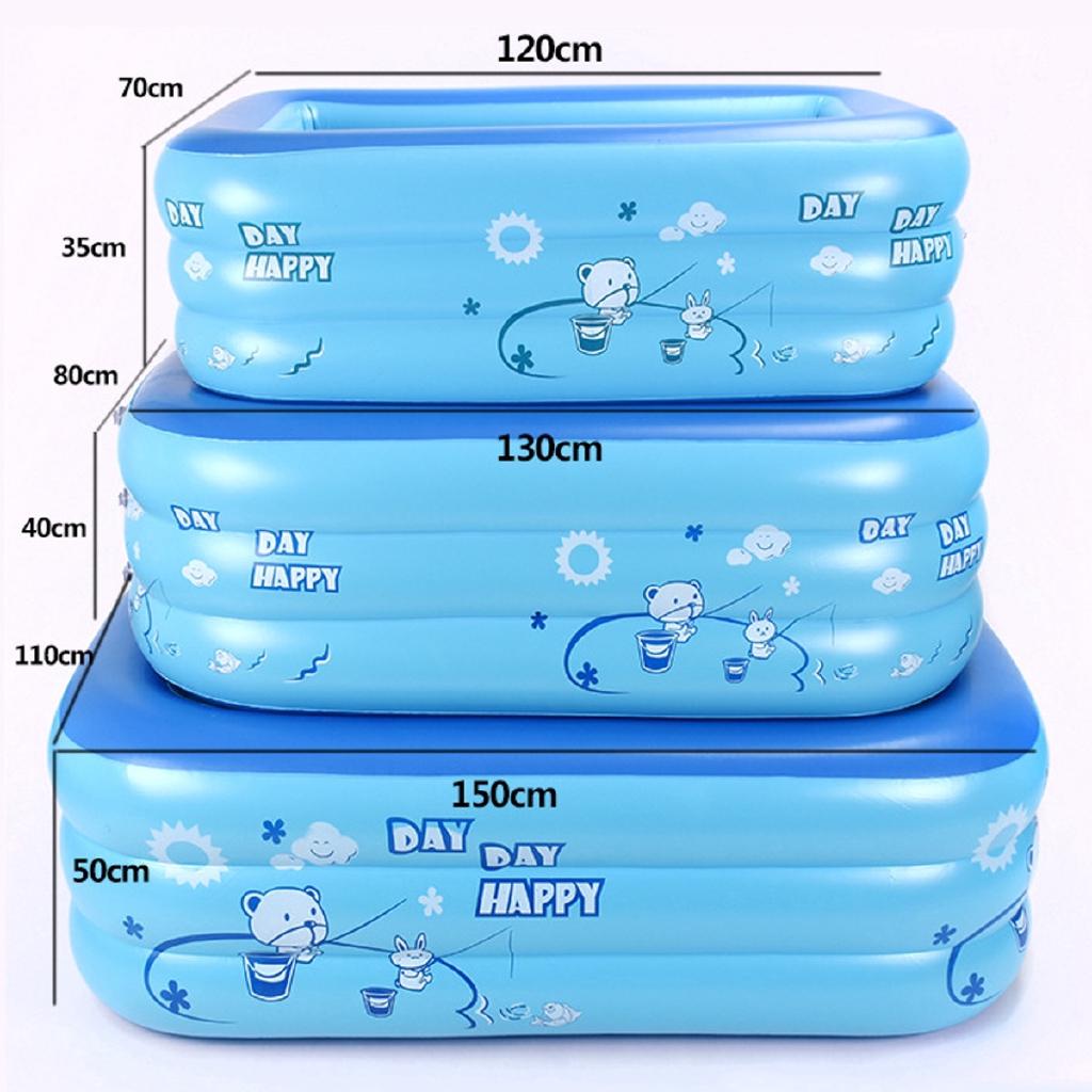 120/130/150 см Синяя детская ванна для купания Детский домашний надувной бассейн для плавания Бесплатная доставка Детский надувной бассейн