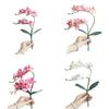 Artificial Butterfly Orchid Silk Flower Phalaenopsis Bouquet Home Wedding Decor