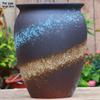 Vintage Ceramic Pot for Indoor/Outdoor Use – Large, Breathable Coarse Pottery for Green Plants, Tall Wide Mouth Design for Bougainvillea & Succulents