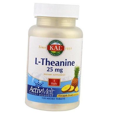 Теанин, L-Theanine 25, 120таб Ананас (27424001)