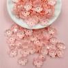 Home Party Supplies 80Pcs Handmade Materials Five-petal Flower Colored 10.5mm Acrylic Fashion Beads Earrings Materials DIY Jewelry Making Hairclip