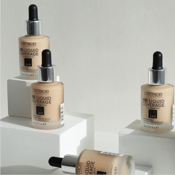 [CATRICE] Тональный крем Catrice HD Liquid Coverage с высоким и естественным покрытием, веганский, без жестокости, с ниацинамидом