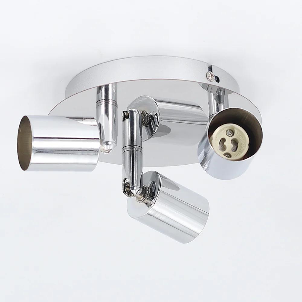 Поворотный светодиодный потолочный светильник с регулируемым углом наклона, многоточечные светильники для гостиной, фоновое выставочное точечное освещение