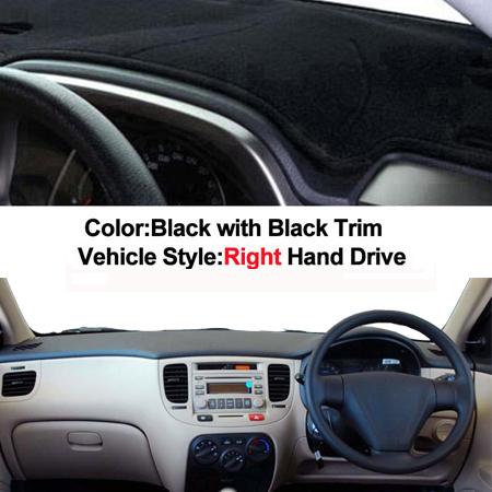 Car Dashboard Cover Dash Mat Carpet For Kia Rio New Pride Rio5 JB 2005 – 2011 LHD RHD 2 Layers Sunshade 2006 2007 2008 2009 2010