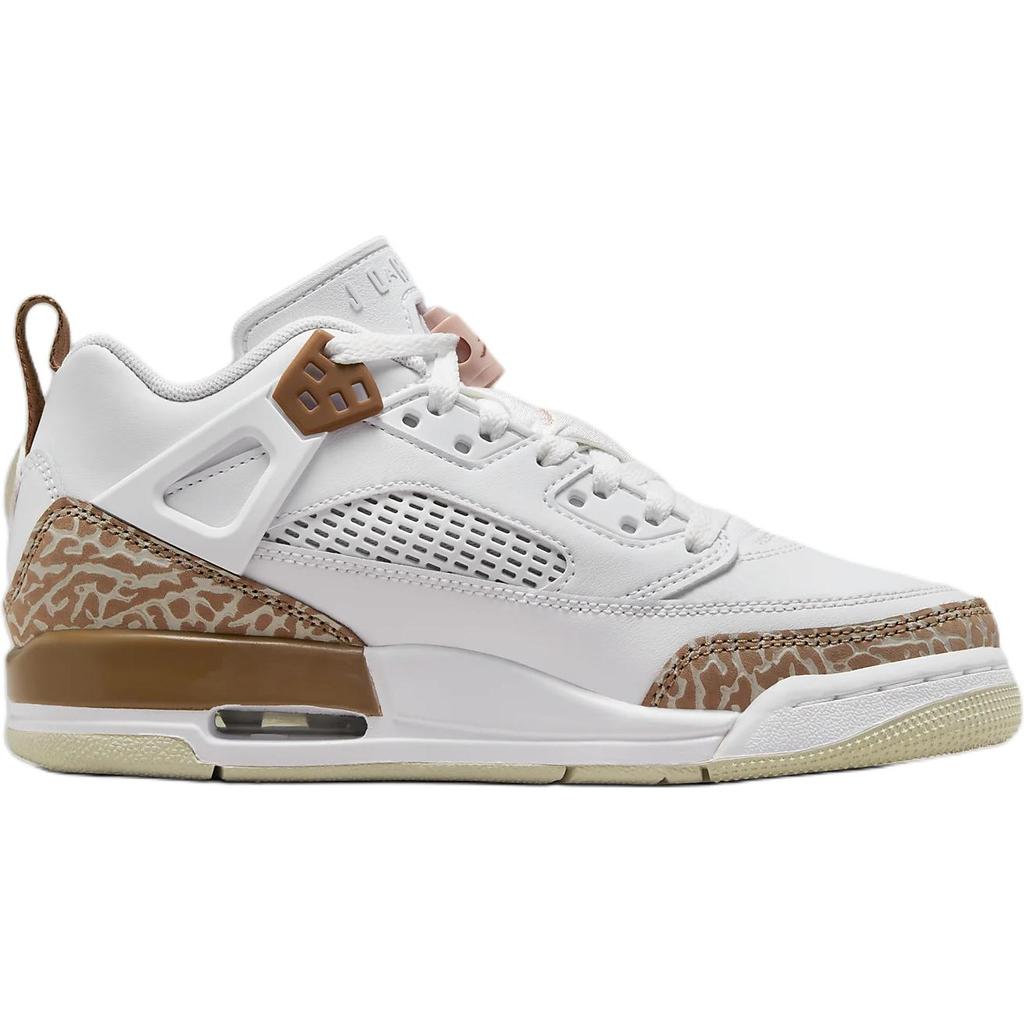 Air Jordan Spizike Low GS Archaeo Brown Kids Sneakers White Light-Bone Pink-Oxford FQ3950-101