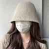 Korean Style Simple Woolen Hat Women's New Versatile Temperament Warm Basin Hat Autumn Dome Knitted Fisherman Hat