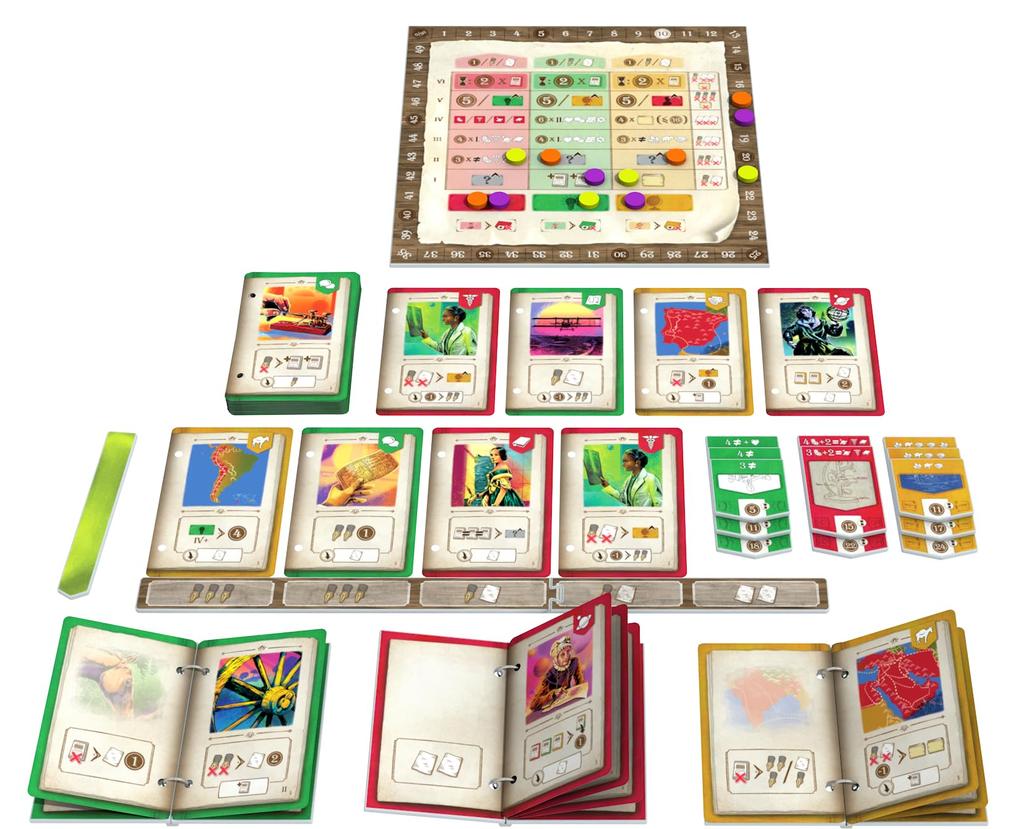 CmonJapan Настольная игра Книга времени для игроков 1-4