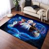 Elsa Queen cartoon pattern rug, Frozen theme, suitable for home, bedroom, bedside rug, and bathroom mat.