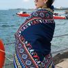 Шаль Дорожная Этнический Стиль Хлопок Лен Защита от Солнца Пляжная Накидка Накидка для Защиты от Солнца в Пустыне Шарф для Защиты от Солнца Шелк