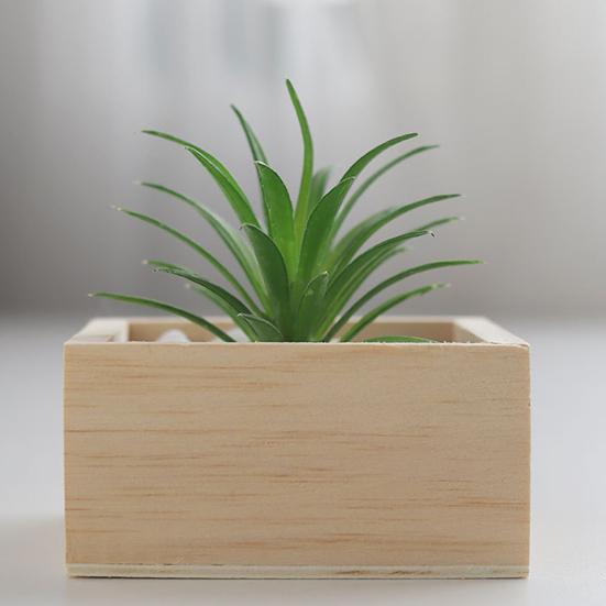 Основная деревянная коробка для хранения, квадратная универсальная мини-шкатулка для ювелирных изделий в деревенском стиле, товары для дома