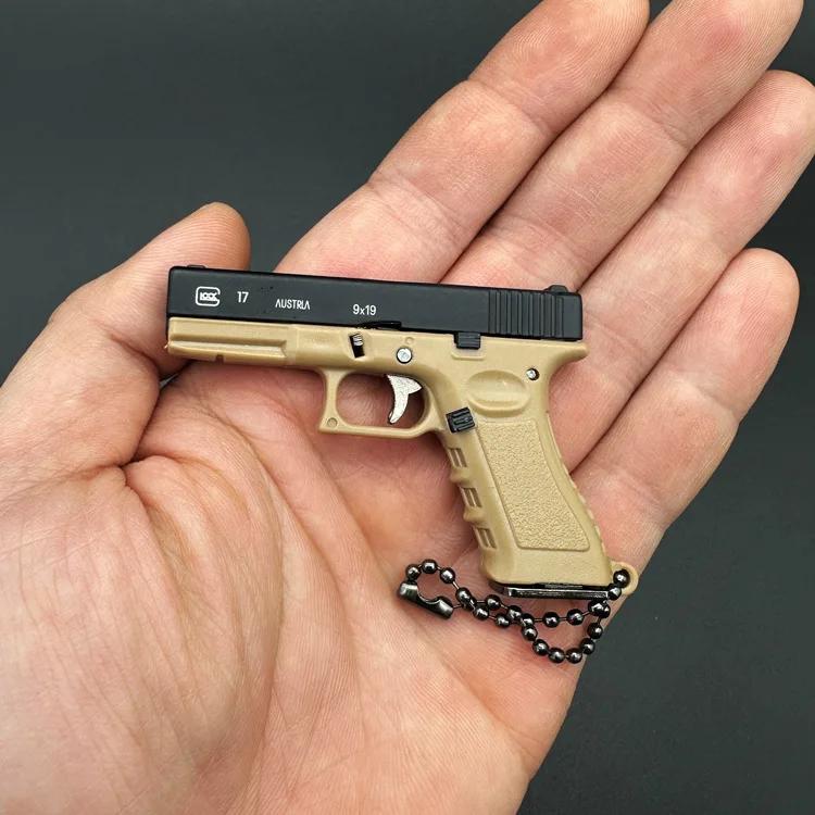 1:3 Мини Пистолет Glock Модель Съемная Бесплатная Сборка Сплав Игрушечный Пистолет Брелок Игрушка Непоседа для Мальчика Коллекция Подарков