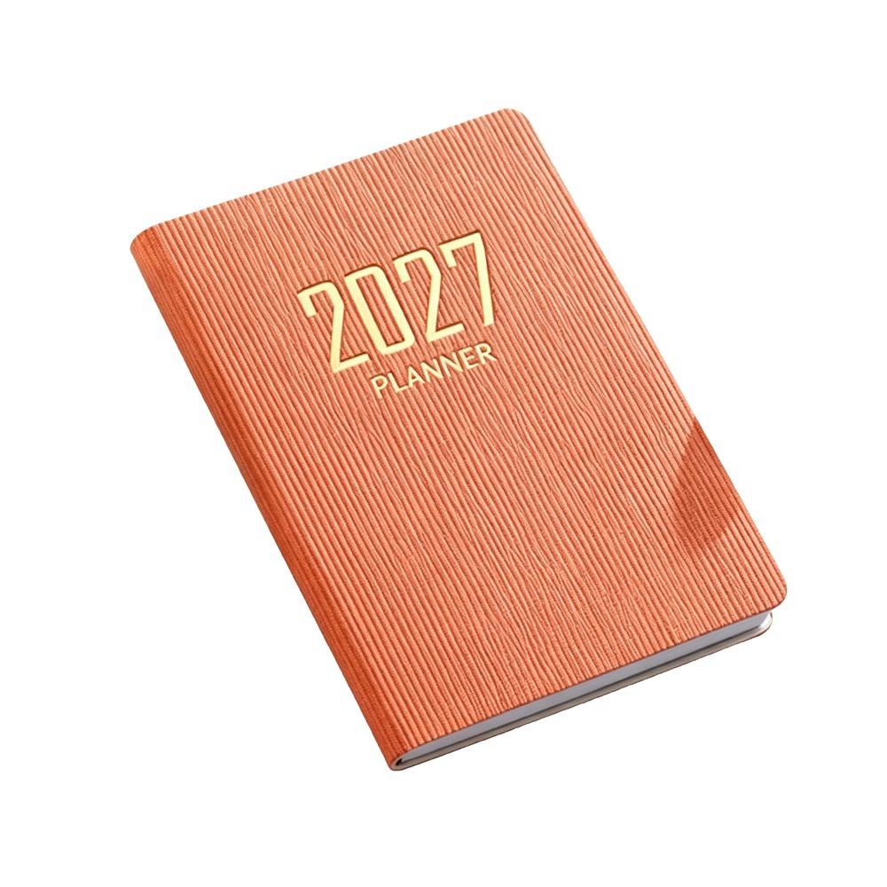 Высококачественная карманная книга-ежедневник A7 2027 с календарем, дневником, еженедельником, блокнотами для студентов