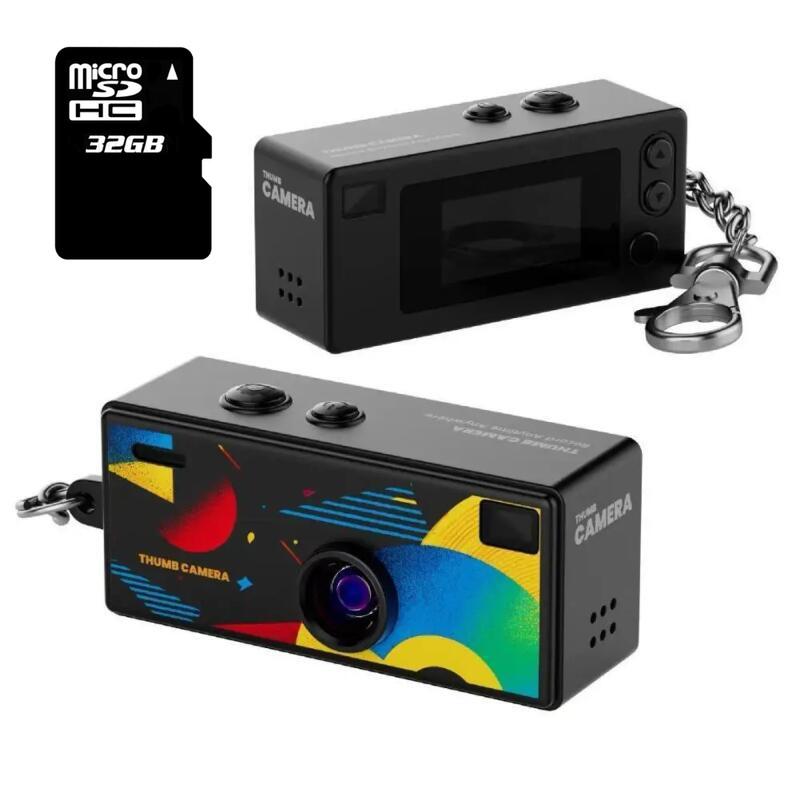 G6 Мини Ретро Брелок-Камера для Большого Пальца 0,96 Дюйма с HD 130° Широкоугольным Объективом TFT LCD Дисплей Портативный Для Студентов с Поддержкой Flash Карты Памяти