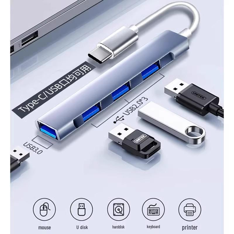 Многопортовый USB-хаб Type-C Док-станция для телефонов и ноутбуков