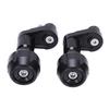 YUANYE Frame Slider Fairing Guard for Kawasaki Ninja400 Ninja250 Motorcycle Body Aluminum Alloy Fall Prevention Adhesive (Black)
