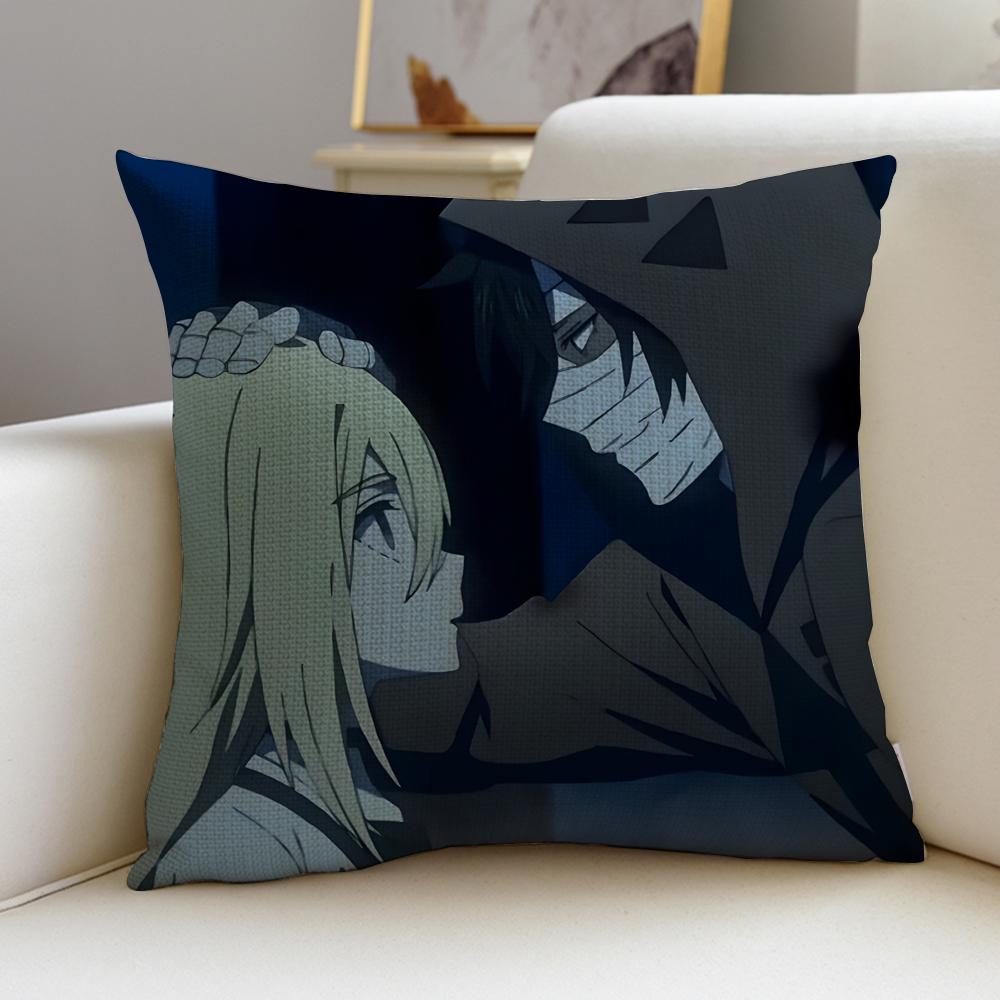 Dark AAngels of DeathS Cushion Cover Breathable and skinfriendly linen pillowcase square removable and washable cushion