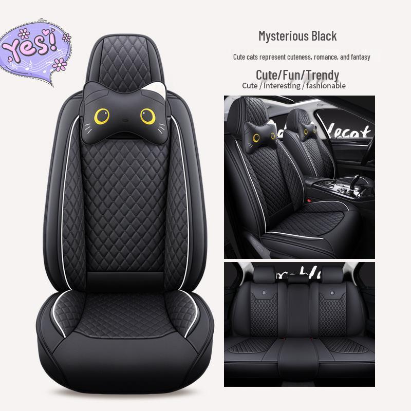 Cartoon Full Coverage Car Seat Cushion for All Seasons - Universal Fit