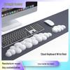 High-Value Silicone Cloud Wrist Rest Mouse Pad and Keyboard Support - Office Essential