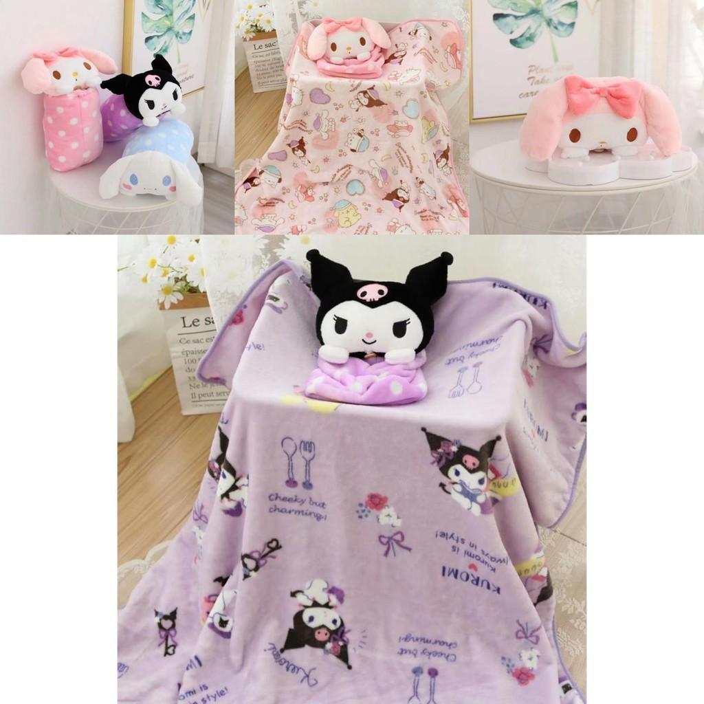 Мультяшный плед из кораллового флиса My Melody для путешествий с мягким плюшем для детей и студентов