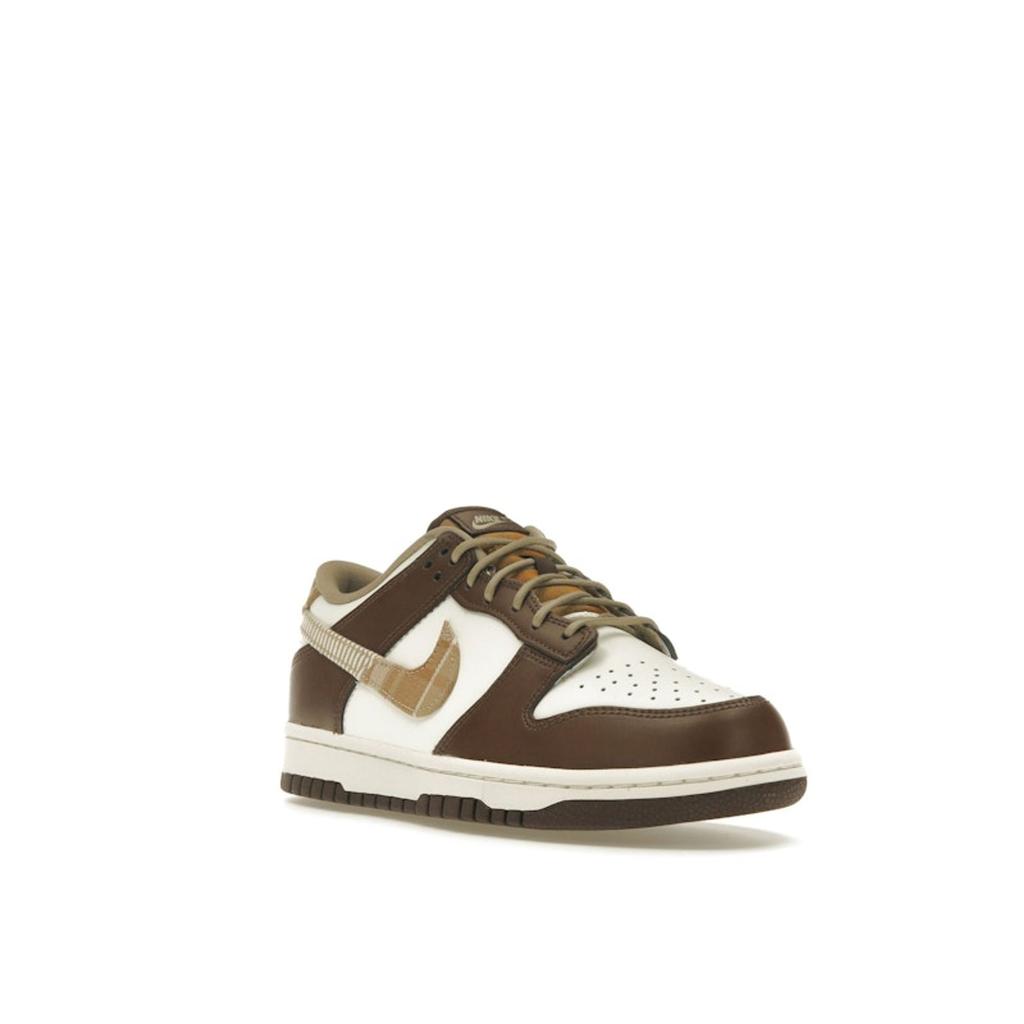 Nike Dunk Low GS Клетчатые Коричневые Детские Кроссовки Парус Разноцветные Какао-Wow FV3653-191