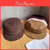 Solid Women Fashion Color Suede Flat Top Hat For Autumn And Wearing Winter