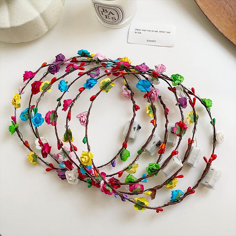 LED Luminous Hair Ring: Colorful Flashing Headband for Christmas & Events
