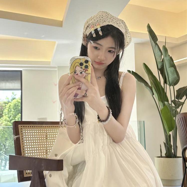 All-match Ins Sweet Lace Triangle Scarf Women Floral Print Tie Scarf Shawl Vintage Patchwork Korean Fashion Cute Hair Accessories