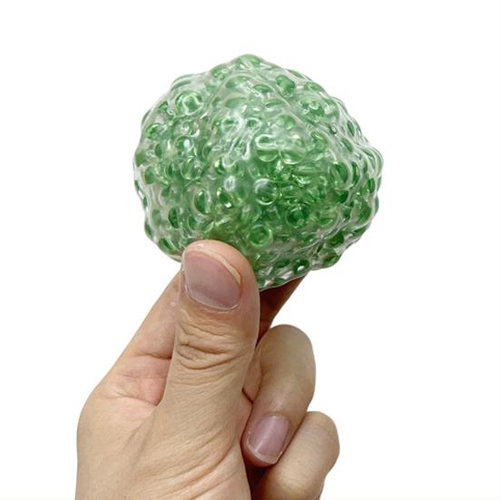 Хрустящий антистресс мяч для снятия тревоги и стресса, шарик с бусинами, игрушка для сжимания, портативный для путешествий, мягкий ТПР, успокаивающий текстурированный мяч, сенсорная игрушка-непоседа