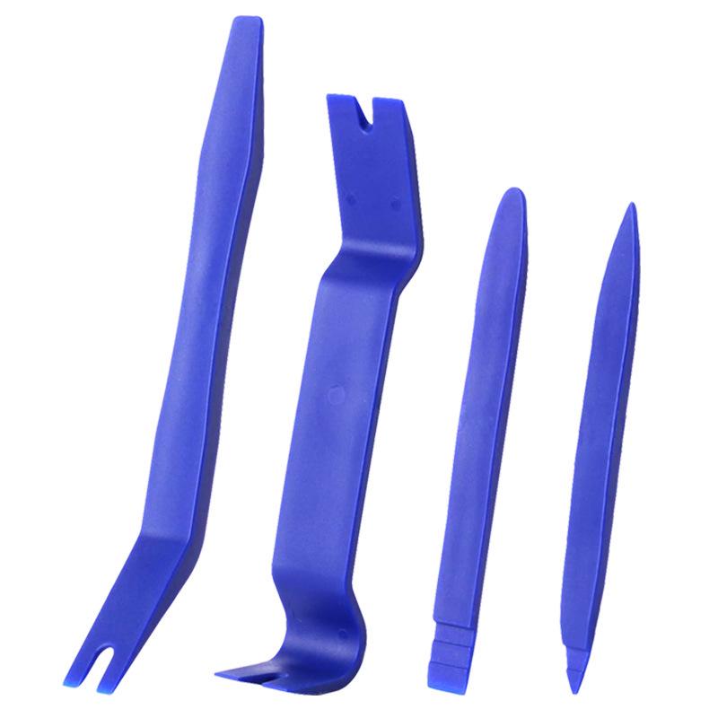 Набор инструментов для пластиковых пряжек и рычагов для салона автомобиля - 4 предмета для модификации аудиосистемы