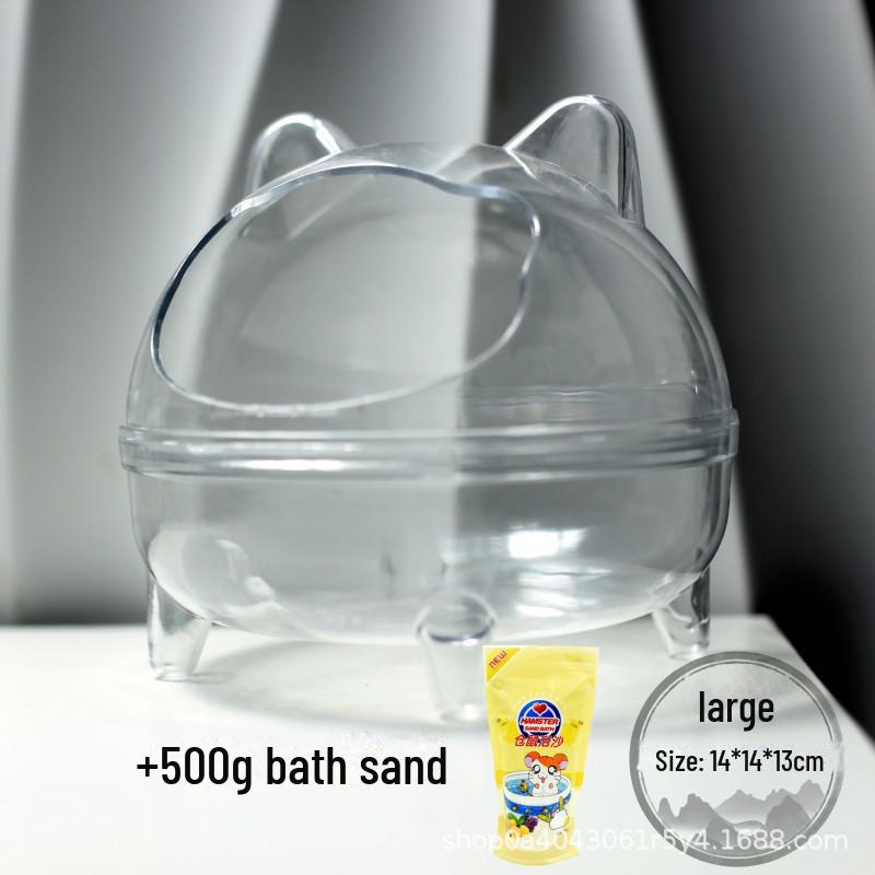 Гнездо для хомяка двойного назначения: Ванна с песком и защитой от брызг мочи