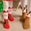 Coral Fleece Cartoon Hosiery Elk Mid-Tube Socks Comfortable Christmas Socks  Christmas Gift