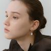 NORMALLEE [Silver 925] Hang Pearl One-touch Earrings